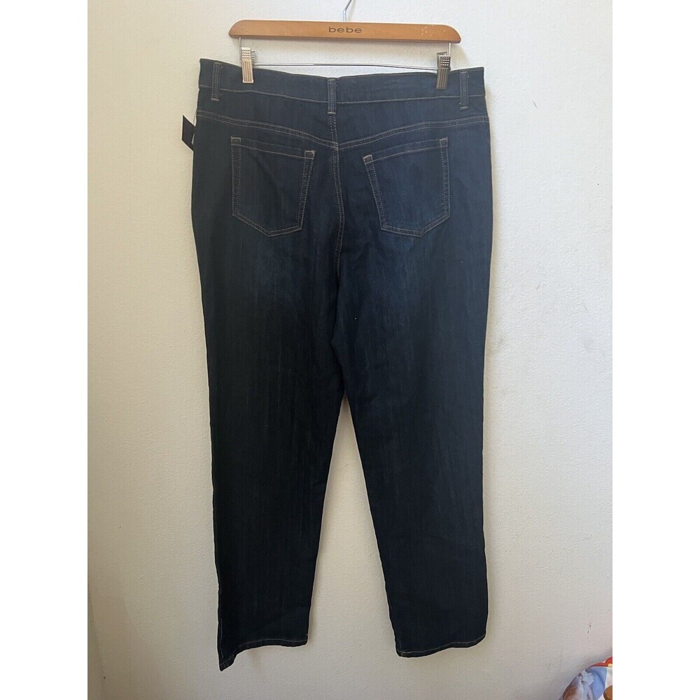 NWT GLORIA VANDERBILT AMANDA BLUE STRAIGHT LEG JEANS SIZE 14 (L8) - Picture 2 of 6